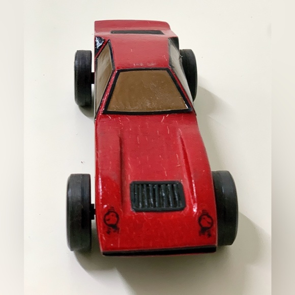 1980s Vintage Hand Crafted Homemade Pinewood Derby Race Car - Picture 10 of 15